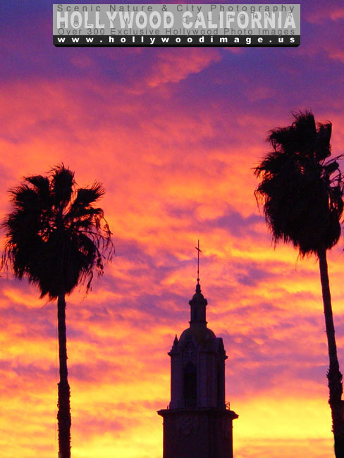 Hollywood-church-sunset-3