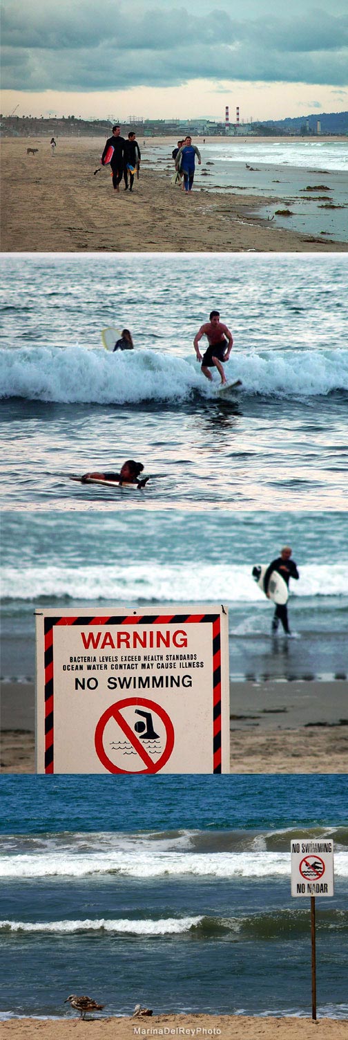 Surfers Surfing