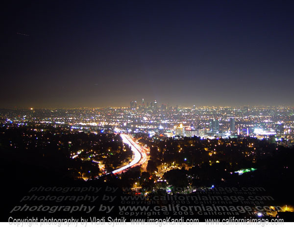 Hollywood To Downtown. LA Night