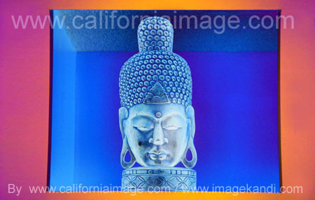Buddha Blue Statuette