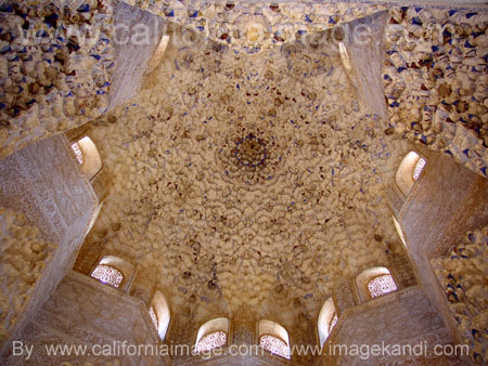 Spain, Alhambra de Granada Palace Ceilings