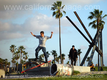 Skaters on Venice Beach