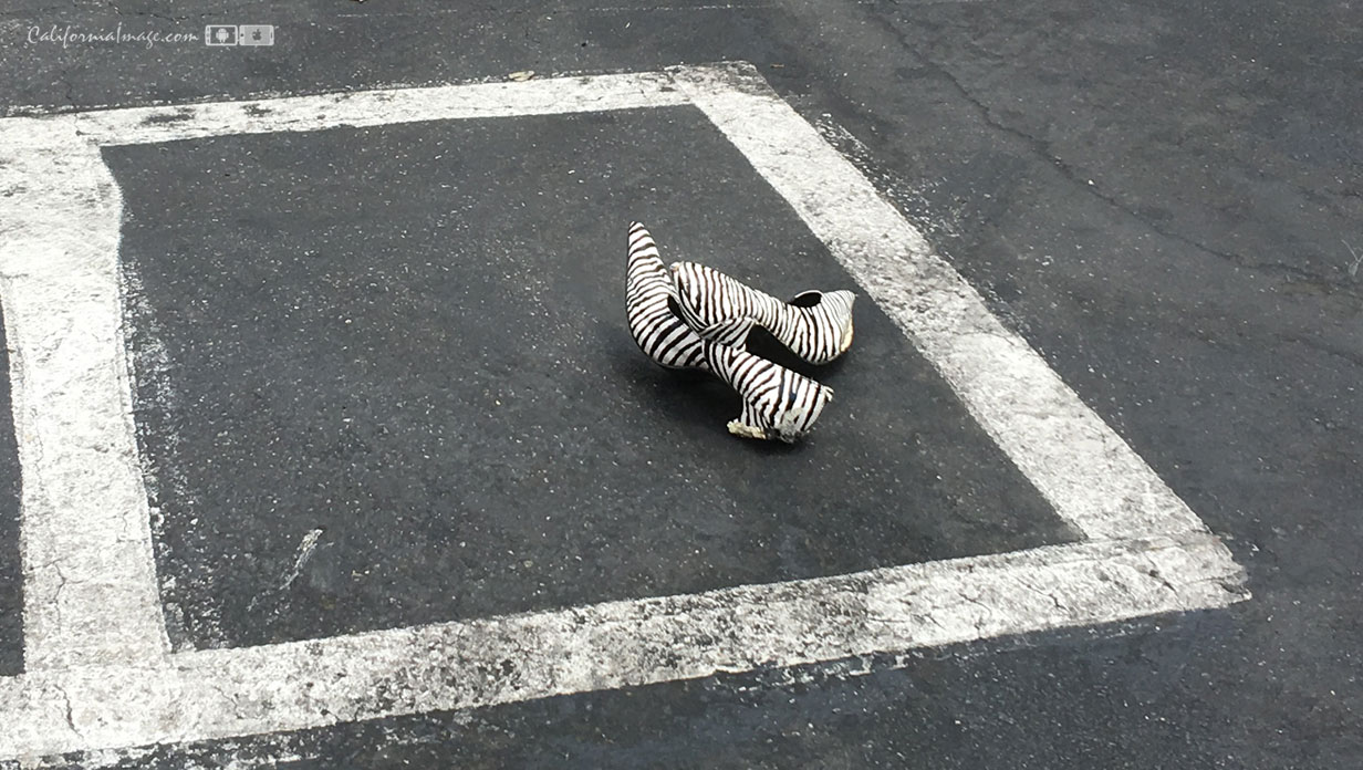 Striped Heels