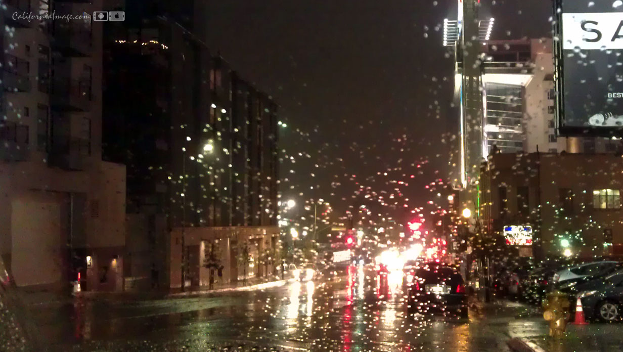 Rainy Night Hollywood